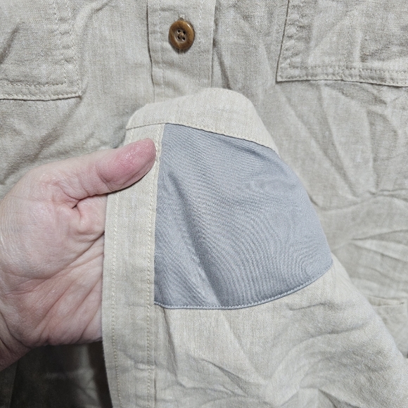 DULUTH Women's Artisan Hemp Duster Shirt Dress Organic Cotton Long Line Size XL. - Picture 14 of 15